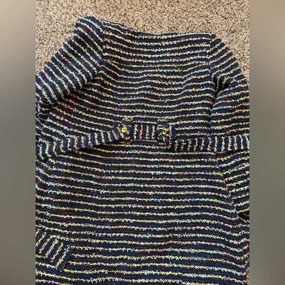 CAbi navy tweed trench coat - size 4 - Picture 12 of 15